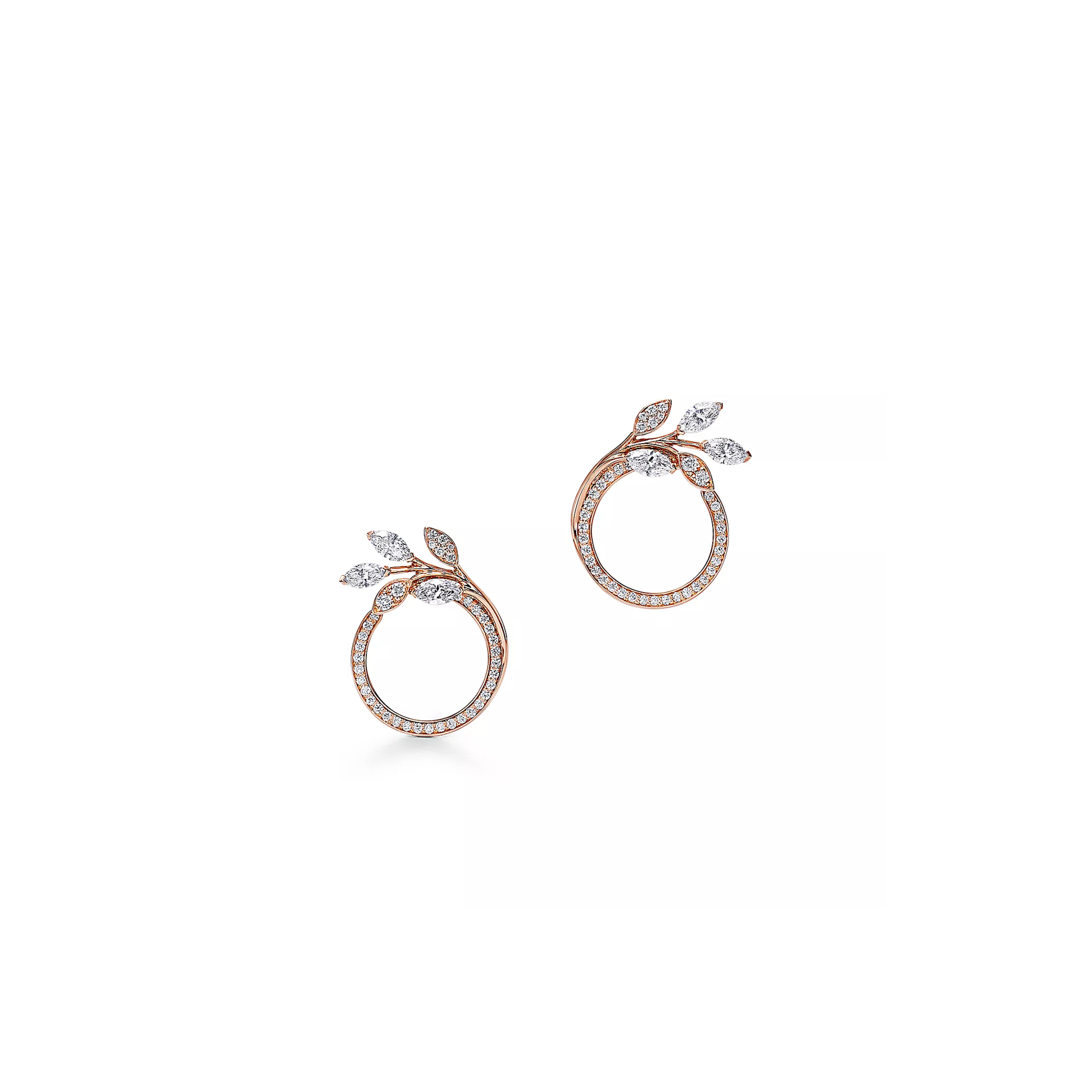 TIFFANY VICTORIA™ DIAMOND VINE ROUND EARRINGS 68287472 TIFFANY VICTORIA™ DIAMOND VINE ROUND EARRINGS 68287472